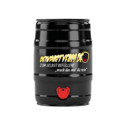 personalisiertes Bierfass mit Logo und Aufschrift "zum selbst befüllen"